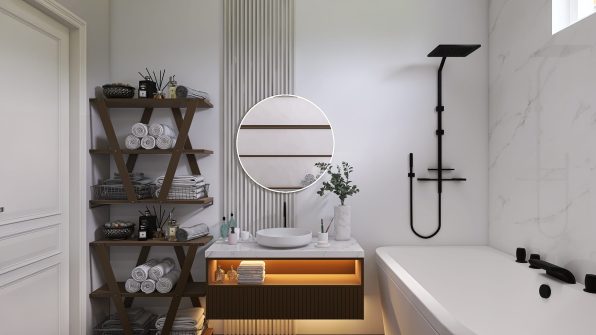 Amenajare baie matrimonială casă